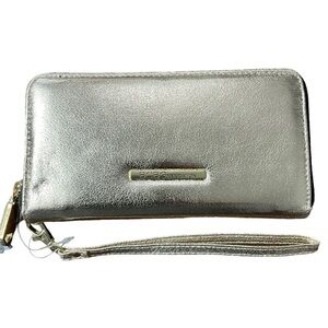 Bcbg Metallic Gold Faux Leather Allison Wallet